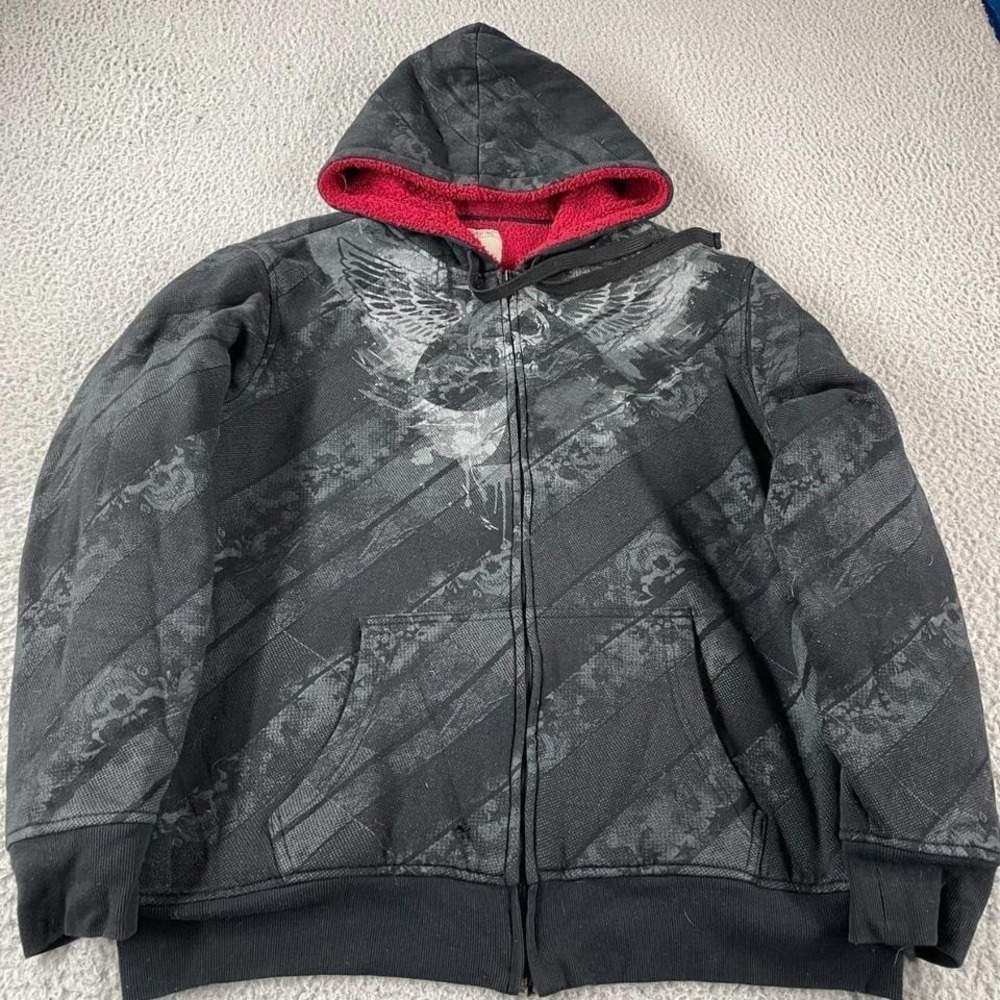No boundaries skull zip up hoodie L jesse pinkman style streetwear y2k grunge